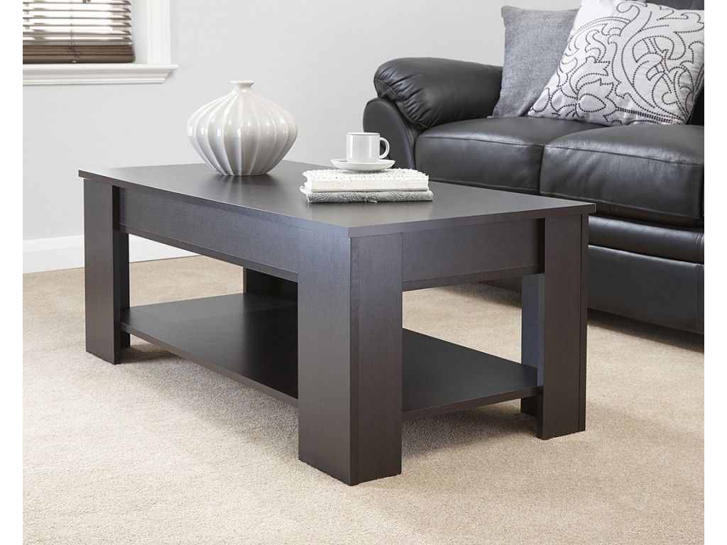 Espresso Julie Lift Up Top Coffee Table With Storage Living Room In Espresso Wood Finish Coffee Tables (View 10 of 15)