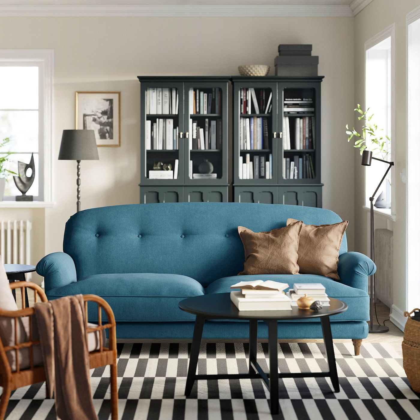 Esseboda 3 Seat Sofa, Tallmyra Blue – Ikea With Sofas In Blue (Photo 7 of 15)