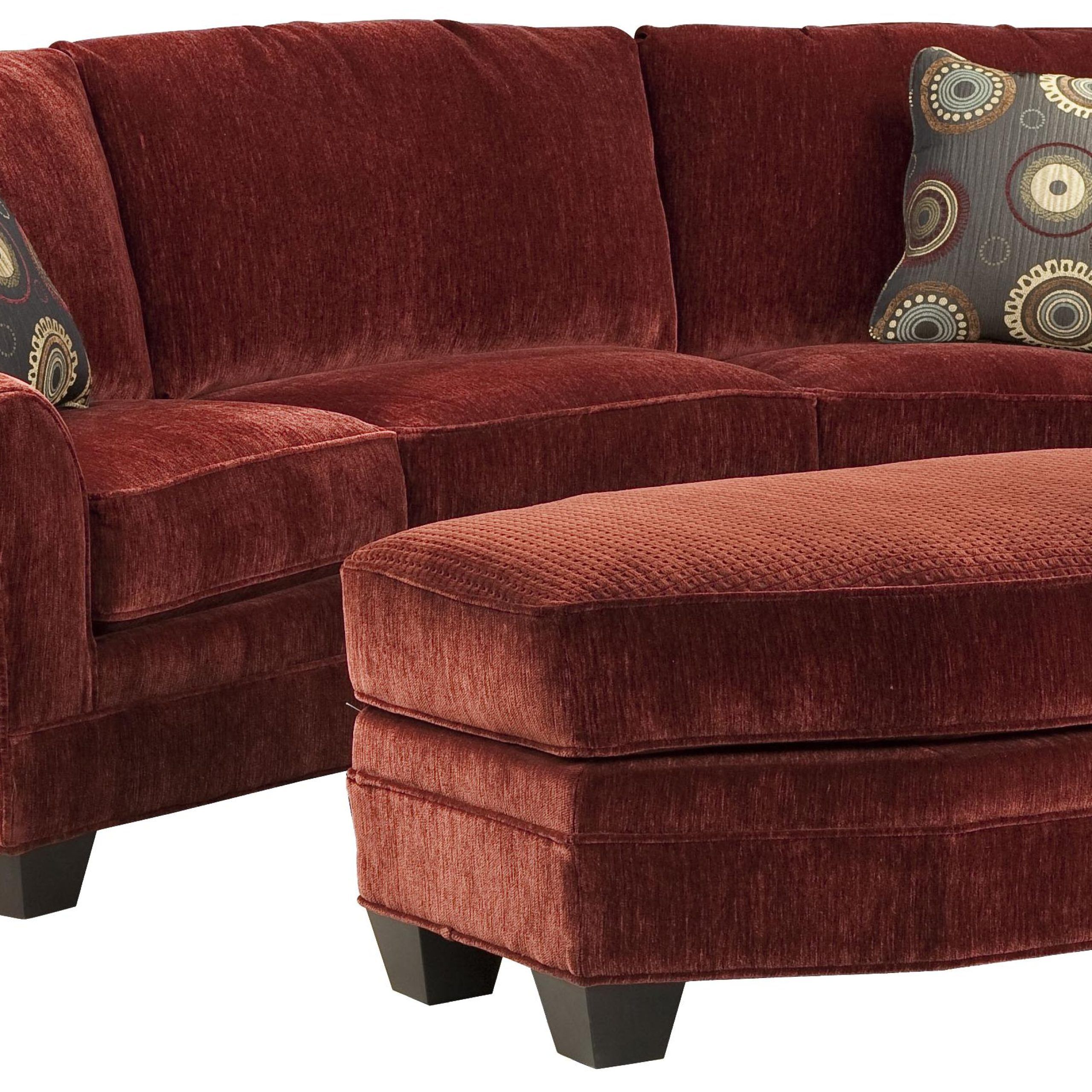 Fairfield Sofa Accents 3758 57 Curved Conversation Sofa With Traditional Rolled  Arms And Exposed Wood Taper Feet | Stuckey Furniture | Uph – Conversation  Sofas With Sofas With Curved Arms (Photo 1 of 15)