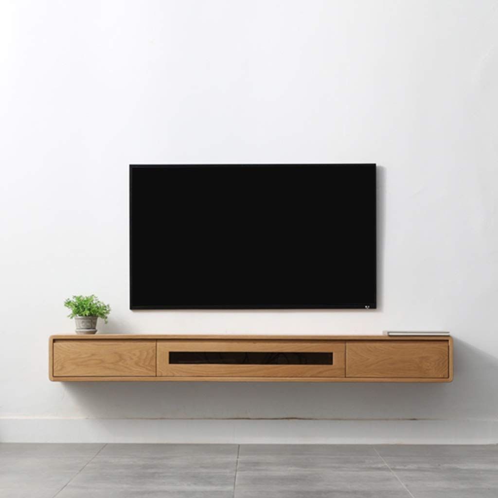 Floating Tv Cabinet Wall Hanging Tv Stand Wall Mounted Tv Cabinet Hanging  Entertainment Media Center Storage Console Game Console Audio/video Console  With Open … | Wall Mounted Tv Cabinet, Hanging Tv, Tv Inside Wall Mounted Floating Tv Stands (View 15 of 15)
