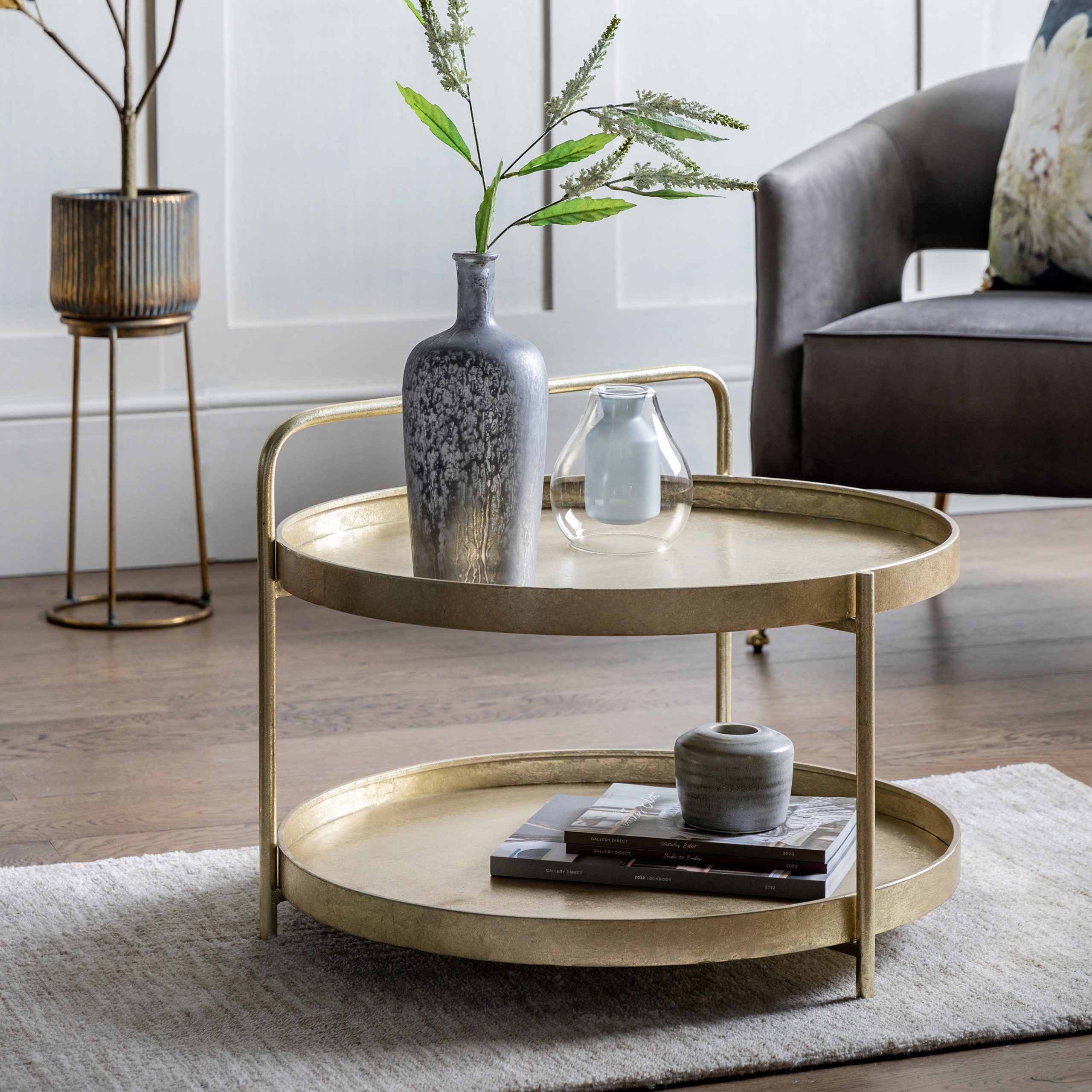 Gallery Direct 3 Legs Coffee Table With Storage & Reviews | Wayfair.co (View 13 of 15)
