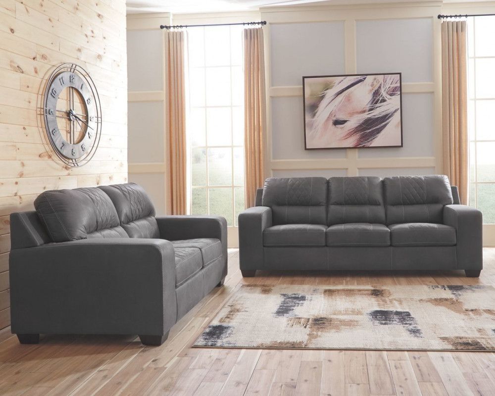 Good Deal Charlie Inc. Narzole Dark Gray Sofa & Loveseat – Sofas &  Loveseats – Living Room Intended For Sofas In Dark Gray (Photo 5 of 15)