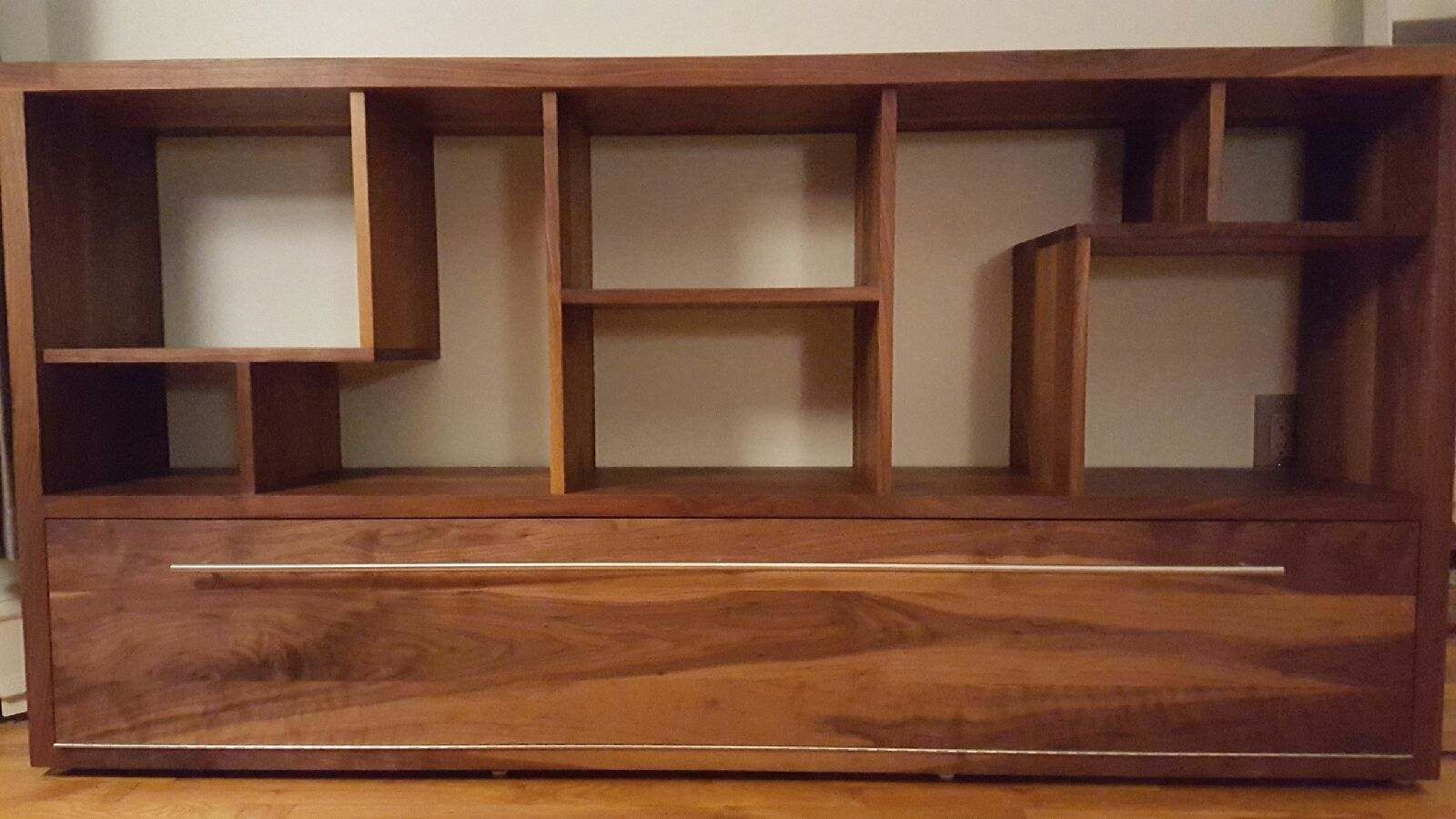 Hand Crafted Solid Walnut Entertainment Centerinsight Woodworking Llc |  Custommade Throughout Walnut Entertainment Centers (Photo 14 of 15)