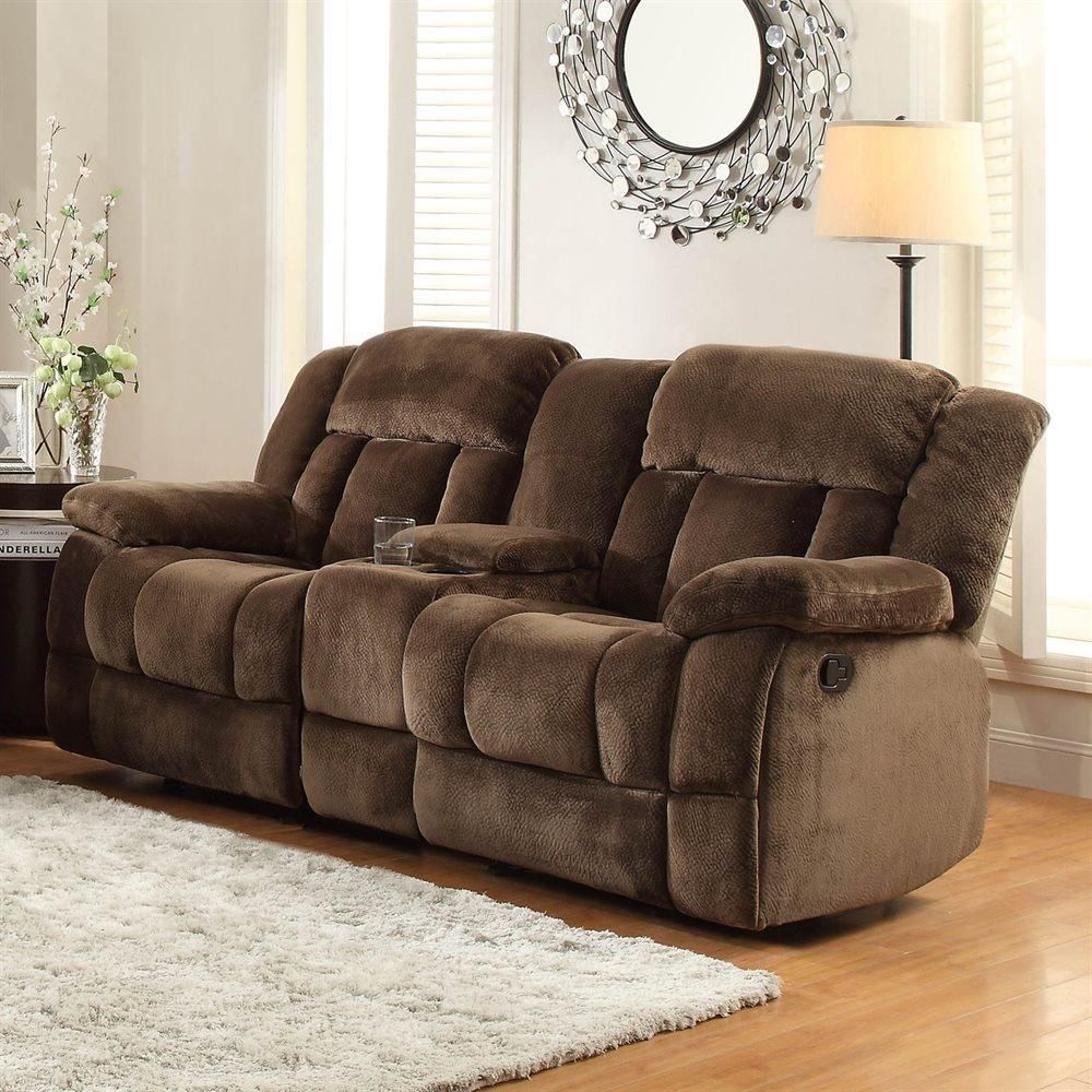 Homelegance Laurelton 79 In Casual Chocolate Microfiber 2 Seater Reclining  Loveseat At Lowes Pertaining To 2 Tone Chocolate Microfiber Sofas (View 9 of 15)