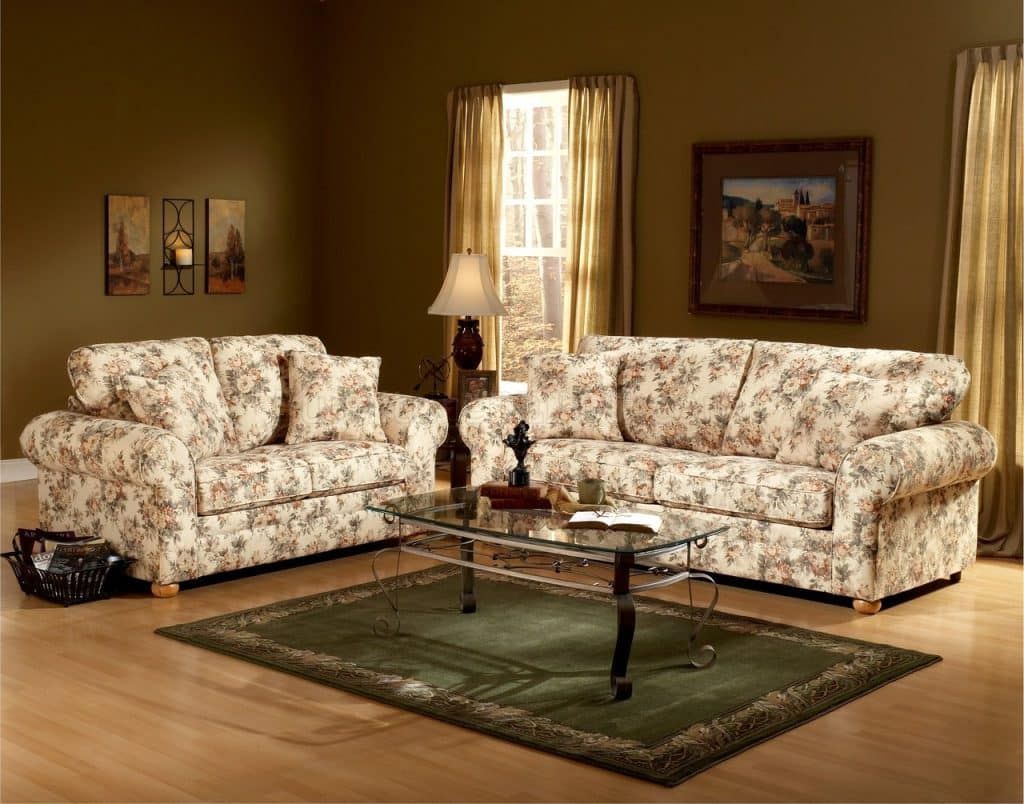 How To Style A Living Room Around A Floral Sofa? – A House In The Hills Within Sofas In Pattern (View 15 of 15)