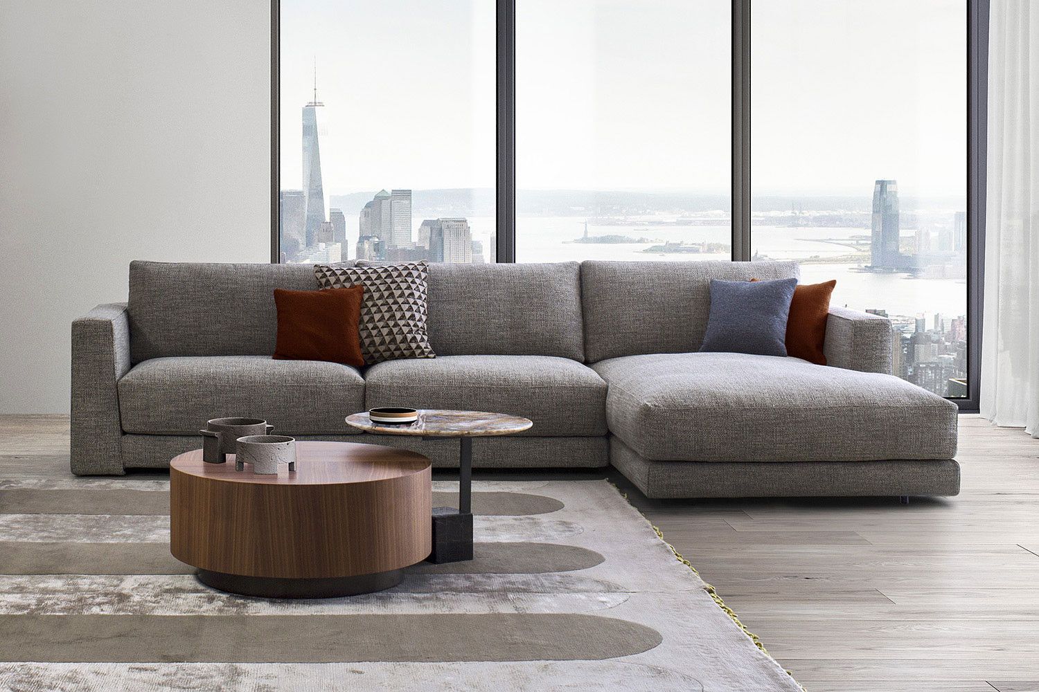 Italian 2 3 4+ Seater Sofas | Bodema Inside Sofas With Pillowback Wood Bases (Photo 11 of 15)