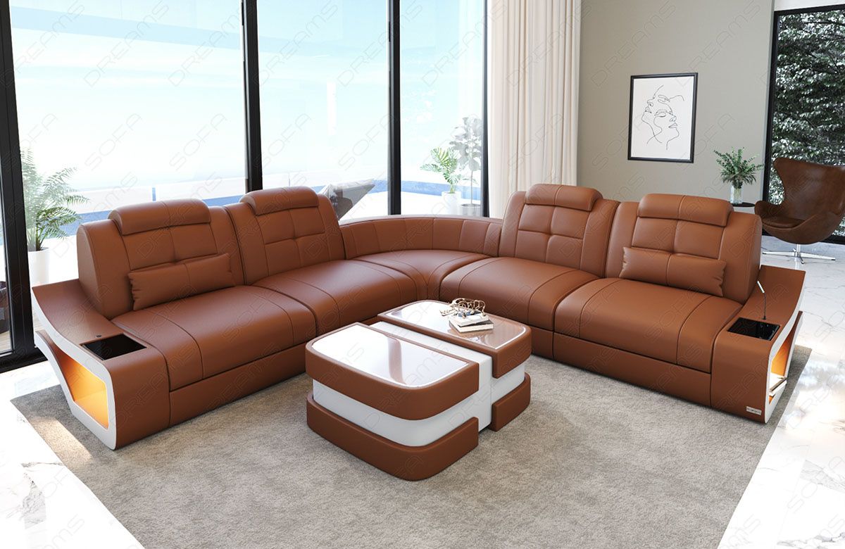 Leather Sectional Sofa Venice L Shape With Modern L Shaped Sofa Sectionals (View 5 of 15)
