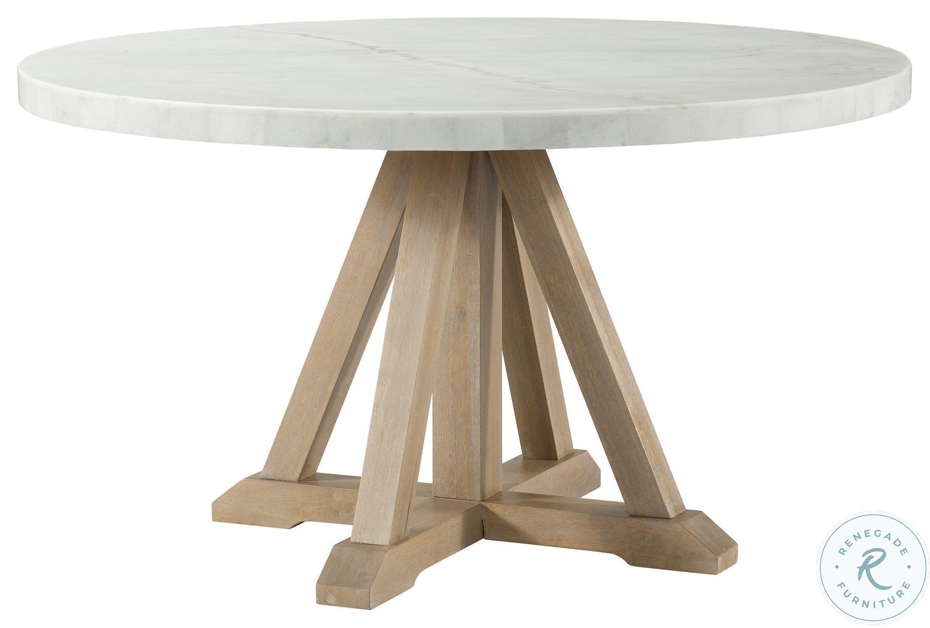 Liam White And Natural Round Dining Table From Picket House Furnishings |  Coleman Furniture Inside Liam Round Plaster Coffee Tables (Photo 13 of 15)
