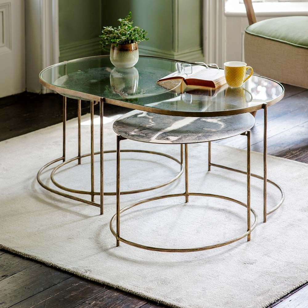 Luna Nesting Coffee Tables | Atkin And Thyme With Regard To Nesting Coffee Tables (Photo 1 of 15)