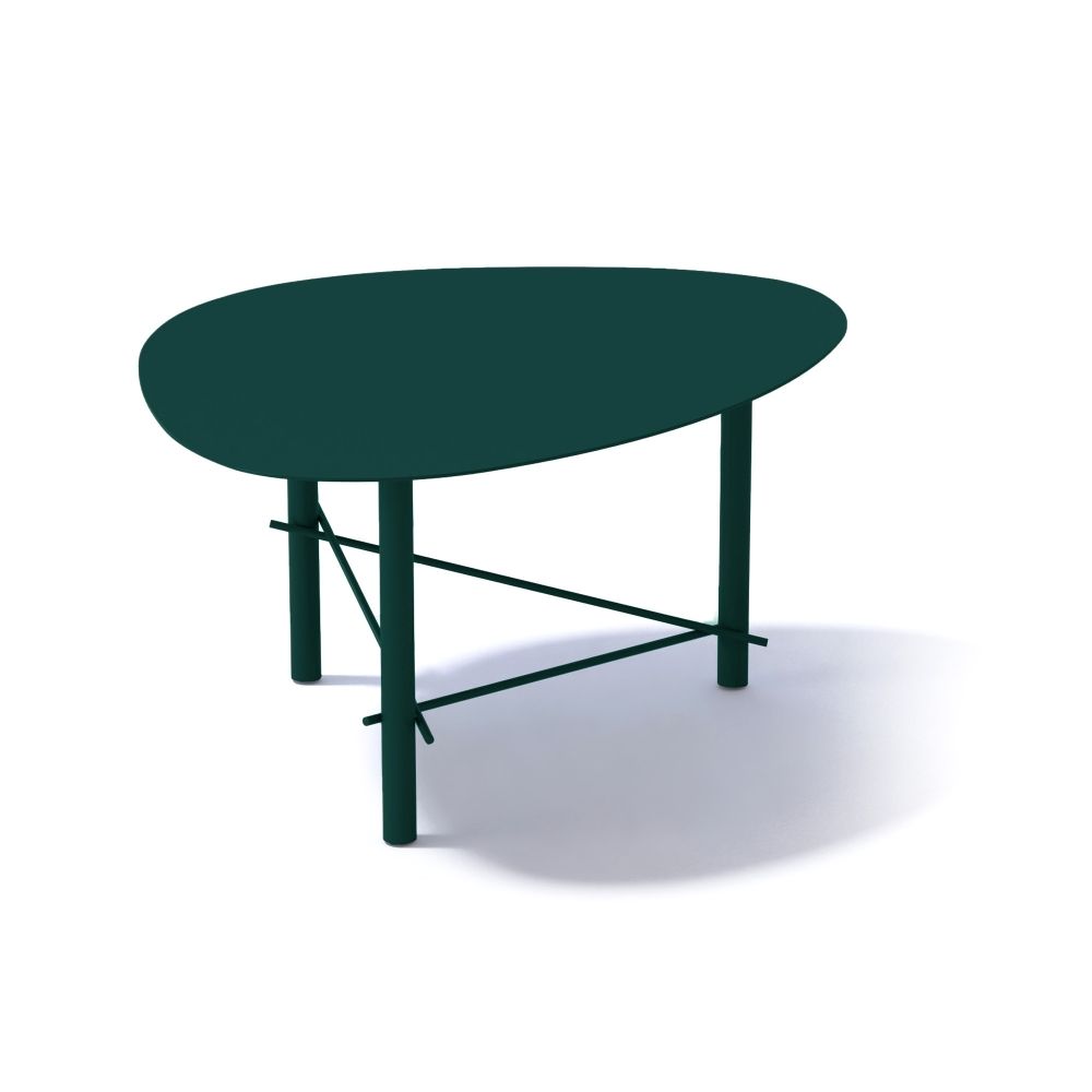 Meme Design Cookie High Coffee Table 79x61x37h Cm – Metal Top Inside Round Steel Patio Coffee Tables (Photo 13 of 15)