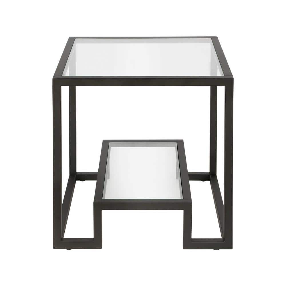 Meyer&cross Athena Side Table In Blackened Bronze St0265 – The Home Depot Within Addison&amp;lane Calix Square Tables (Photo 13 of 15)