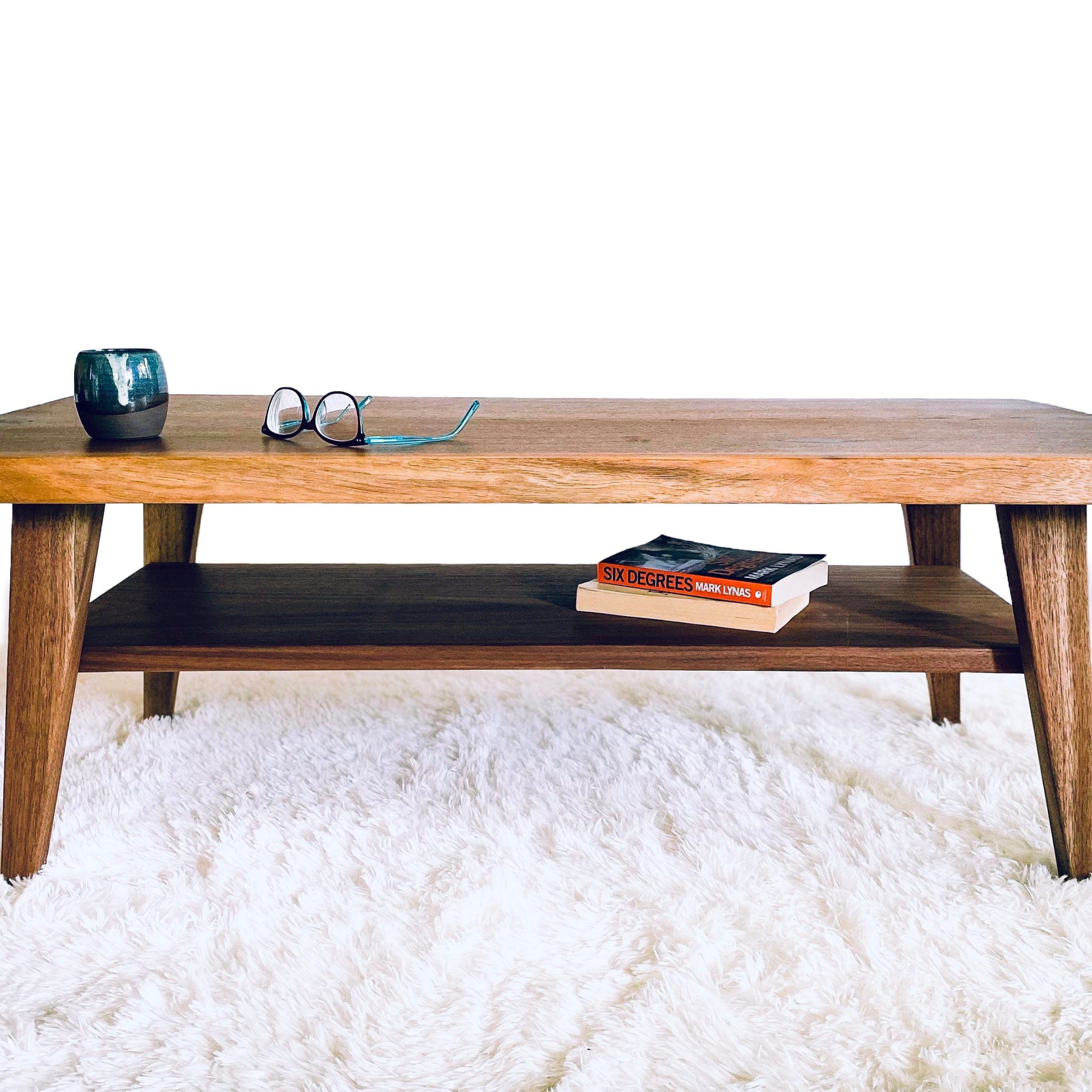 Mid Century Modern Coffee Table, Handmade Wood Coffee Table, Boho Table –  Etsy For Mid Century Modern Coffee Tables (Photo 3 of 15)