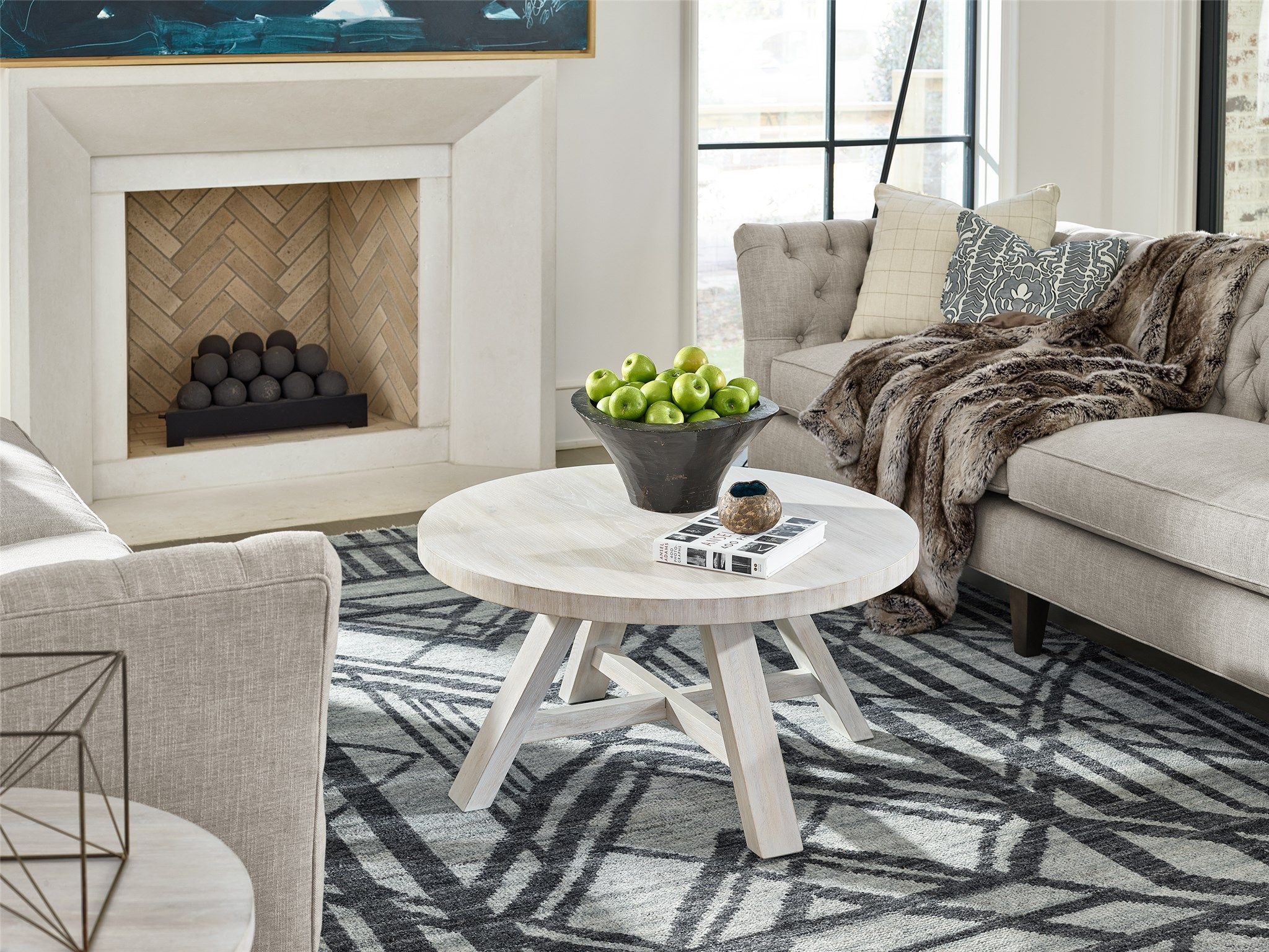 Modern Farmhouse Round Cocktail Table | Universal Furniture For Modern Farmhouse Coffee Table Sets (View 6 of 15)