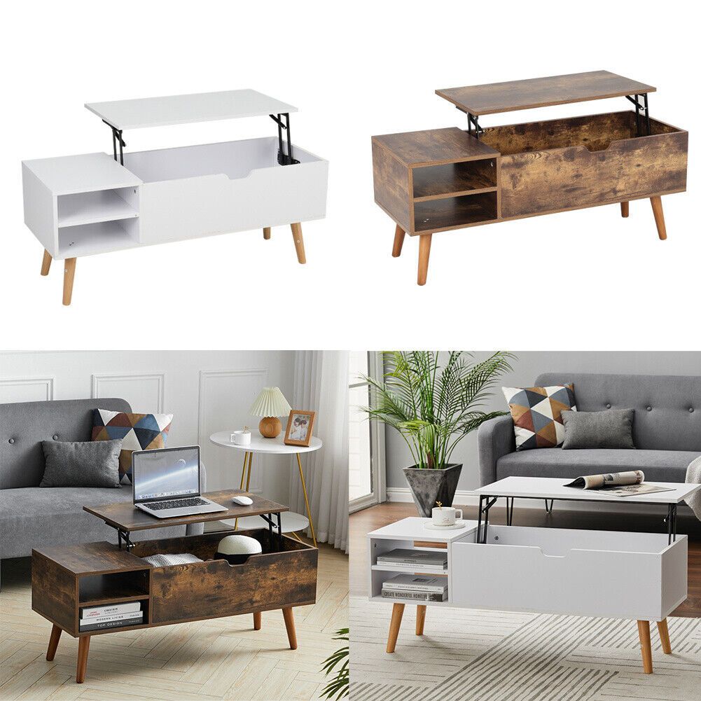 Modern Lift Top Coffee Table W/ Hidden Compartment & Storage Living Room  Office | Ebay Inside Modern Coffee Tables With Hidden Storage Compartments (View 10 of 15)