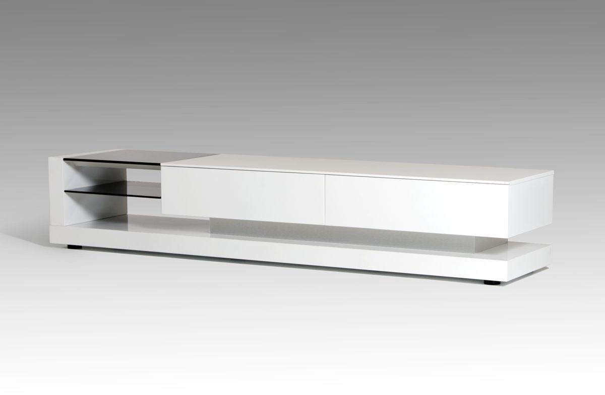 Modrest Mali Modern White Tv Stand With Modern Stands With Shelves (View 14 of 15)