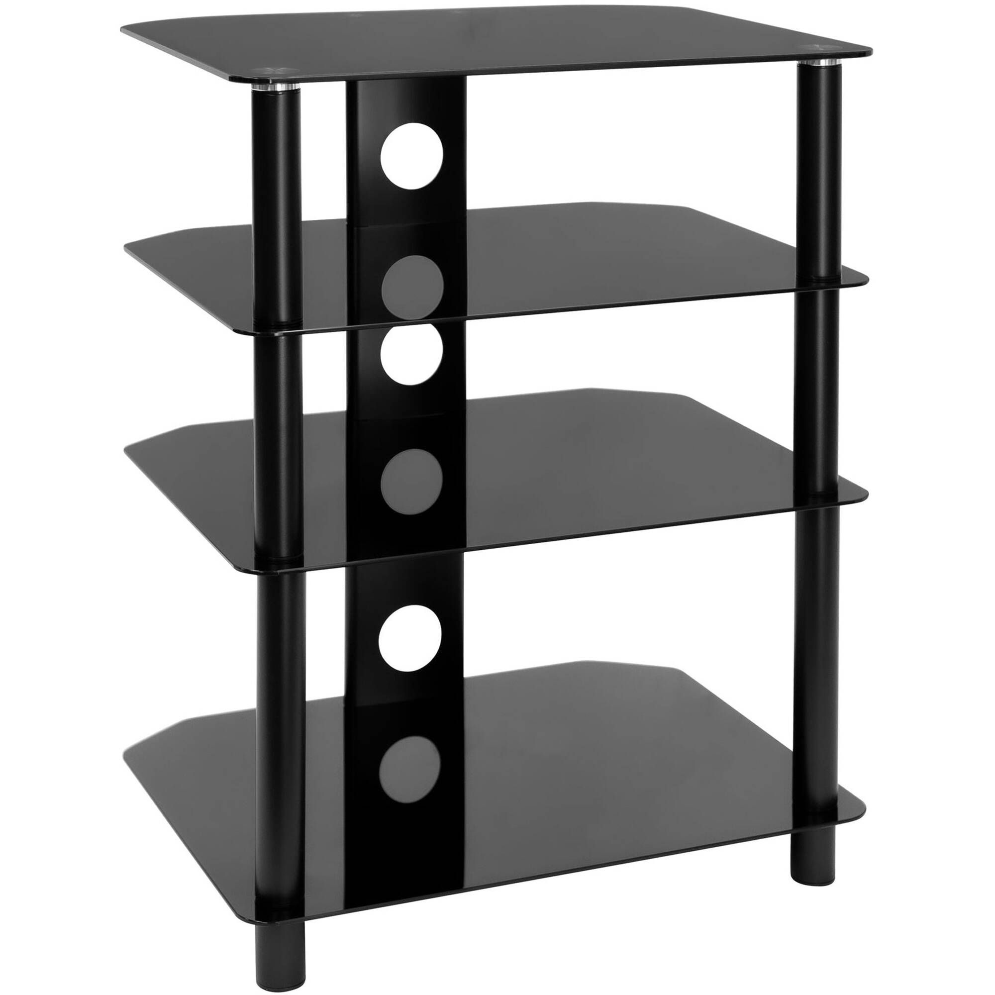 Mount It! Four Tiered A/v Component Tv Stand Mi 867 B&h Photo Inside Top Shelf Mount Tv Stands (View 11 of 15)