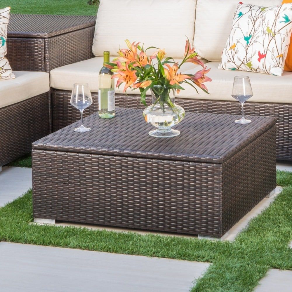 Multi Outdoor Coffee Tables – Bed Bath & Beyond In Outdoor Coffee Tables With Storage (Photo 6 of 15)