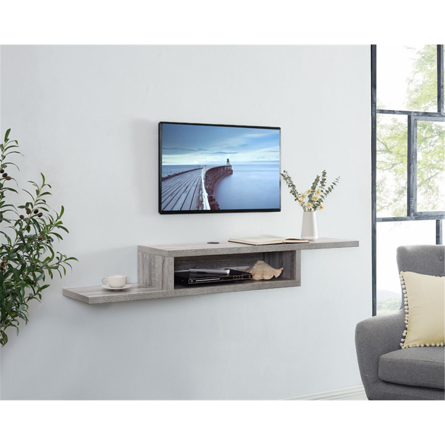 Featured Photo of 15 Ideas of Wall Mounted Floating Tv Stands