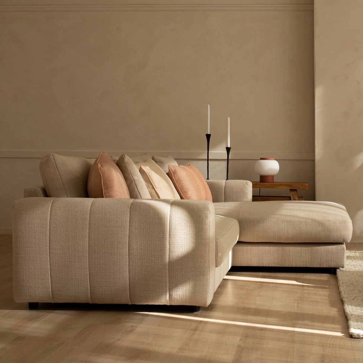 Nuuck – Bente Sofa Chaise | Connox Throughout Sofas In Beige (View 6 of 15)