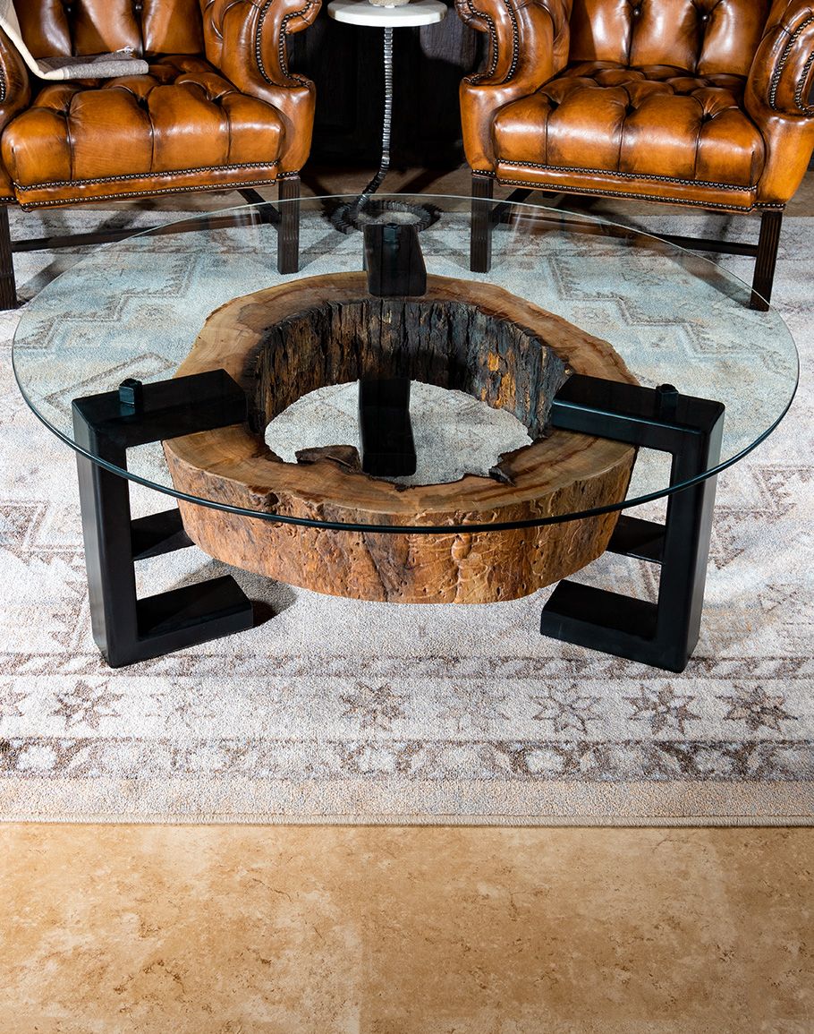 Ozark Coffee Table | Round Live Edge Table With Coffee Tables With Solid Legs (Photo 13 of 15)