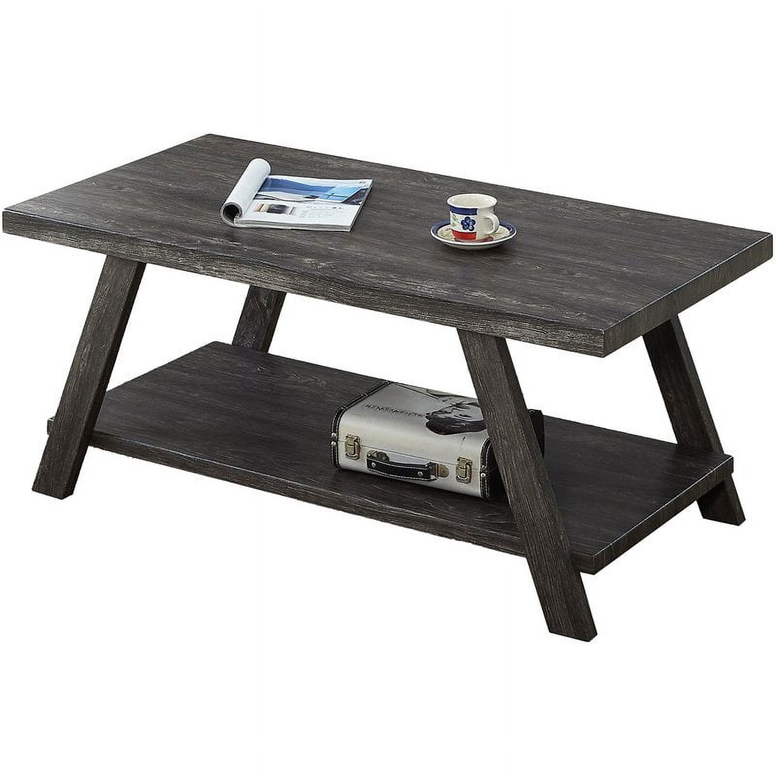 Pemberly Row Replicated Wood Coffee Table In Charcoal Finish – Walmart Pertaining To Pemberly Row Replicated Wood Coffee Tables (Photo 1 of 11)