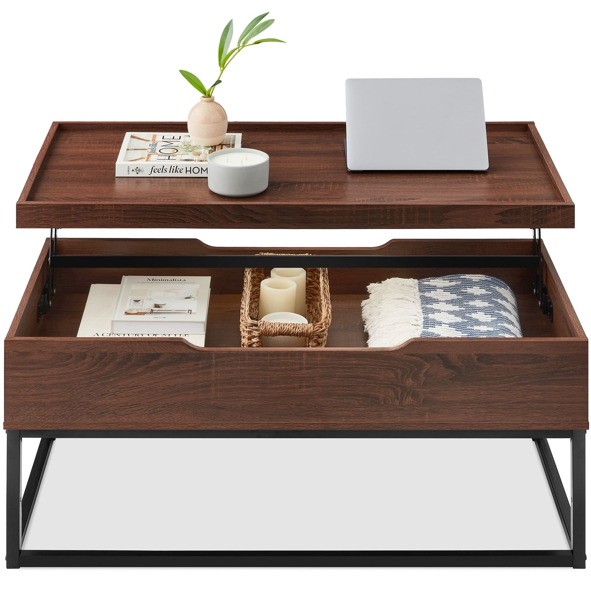 Pemberly Row Replicated Wood Coffee Table In Charcoal Finish – Walmart Regarding Pemberly Row Replicated Wood Coffee Tables (View 2 of 11)
