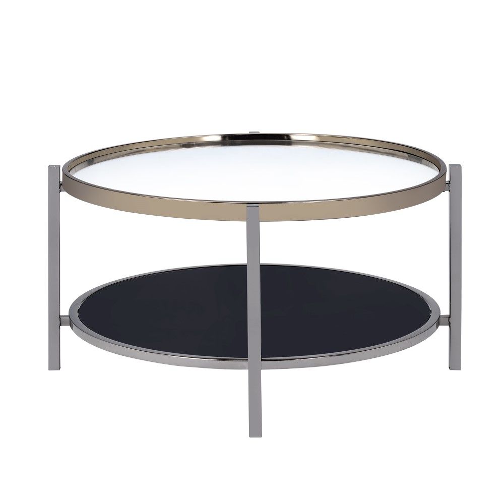 Picket House Furnishings – Monaco Round Coffee Table In Gold Slate –  Ceh100cte Throughout Monaco Round Coffee Tables (View 8 of 15)