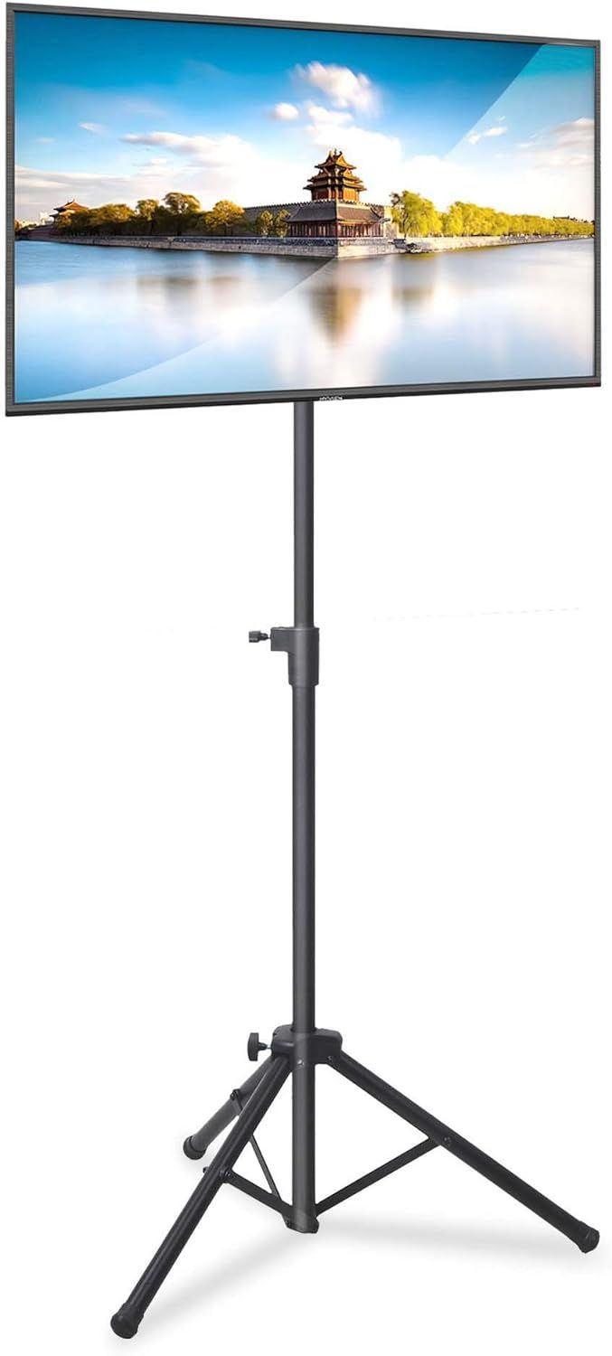 Pyle Premium Lcd Flat Panel Tv Tripod, Portable Tv Lebanon | Ubuy Pertaining To Foldable Portable Adjustable Tv Stands (View 5 of 15)