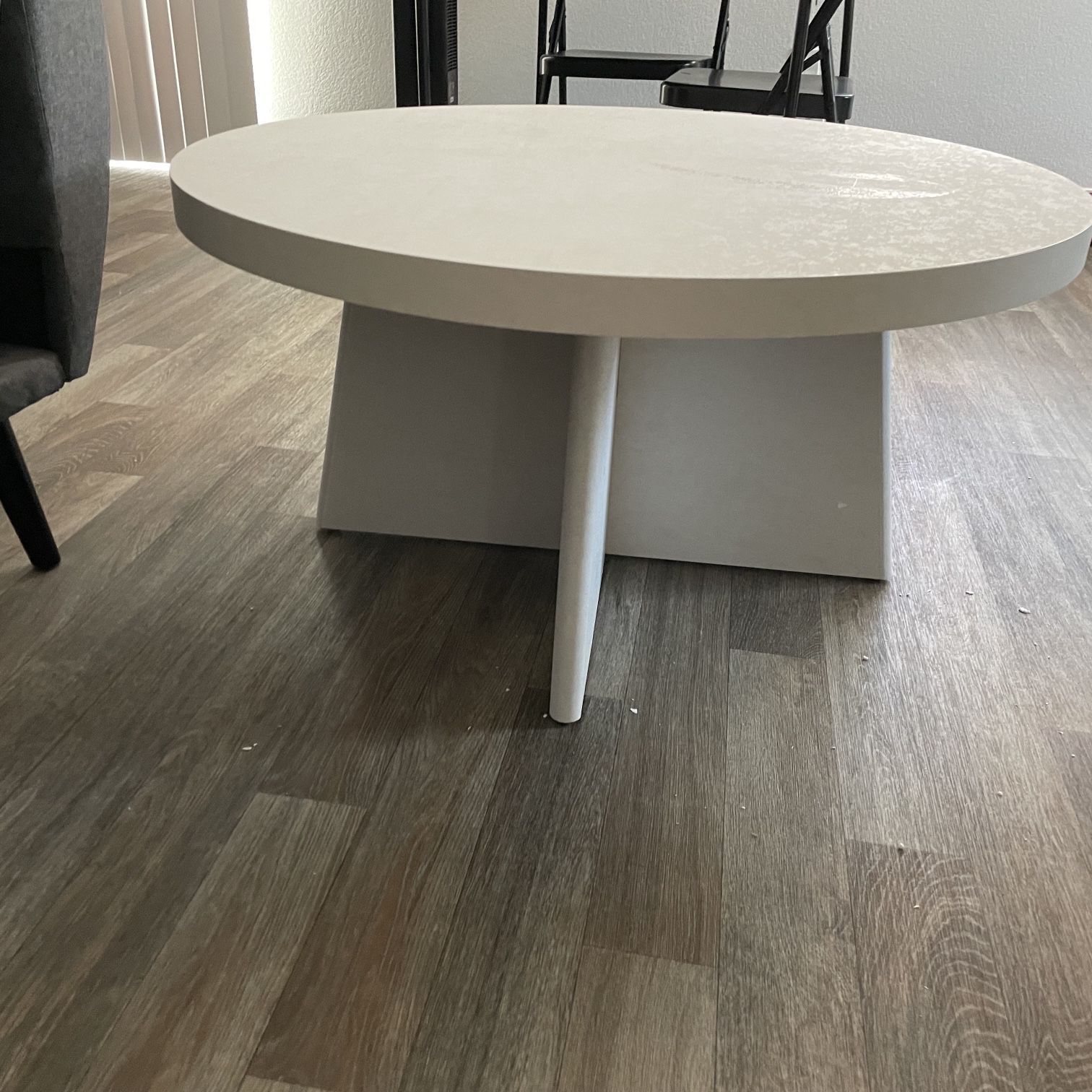 Queer Eye Liam Round Coffee Table For Sale In North Las Vegas, Nv – Offerup Throughout Liam Round Plaster Coffee Tables (View 12 of 15)