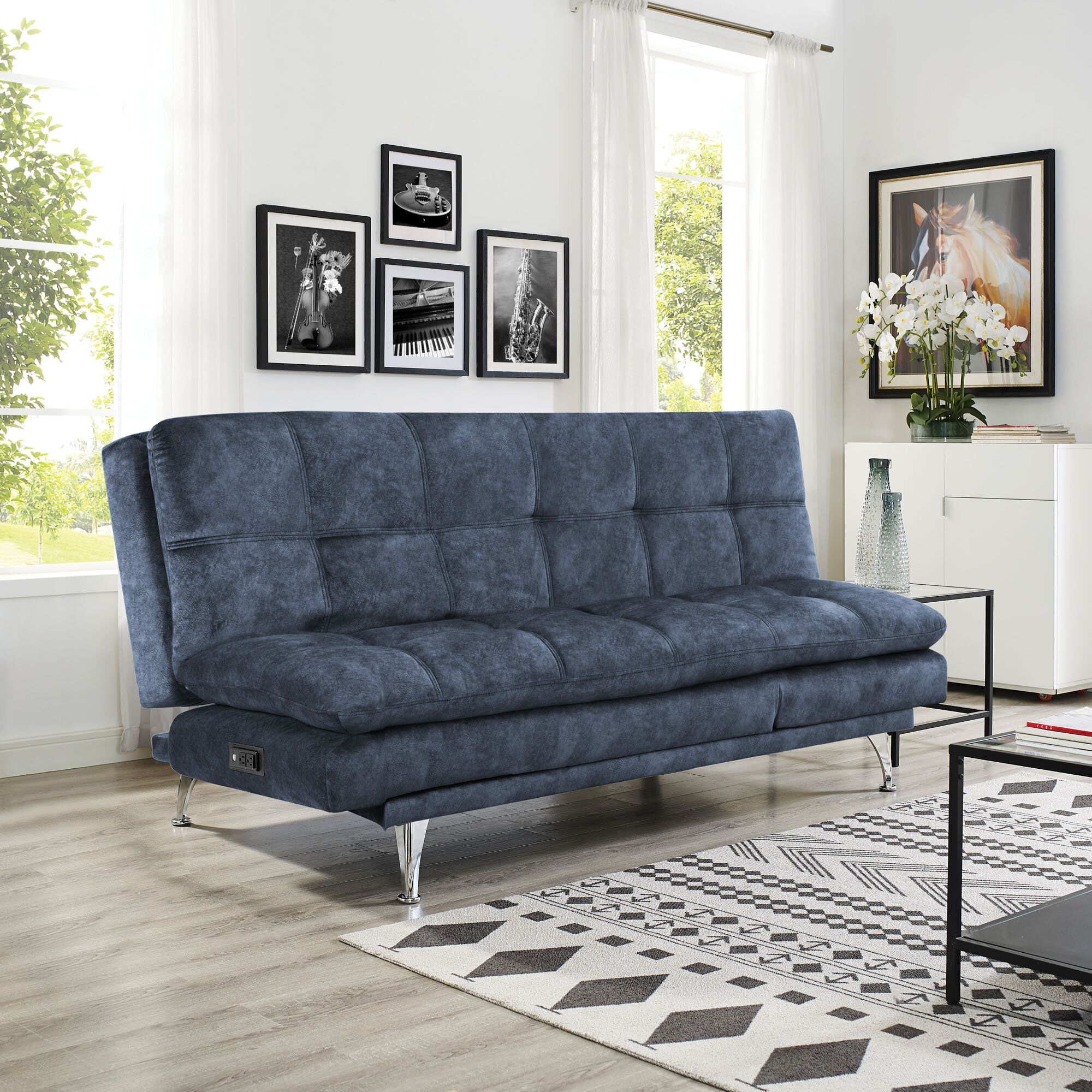 Serta Reuben 78.7'' Tufted Multi Functional Convertible Sleeper Sofa &  Reviews | Wayfair Intended For Tufted Convertible Sleeper Sofas (Photo 1 of 15)