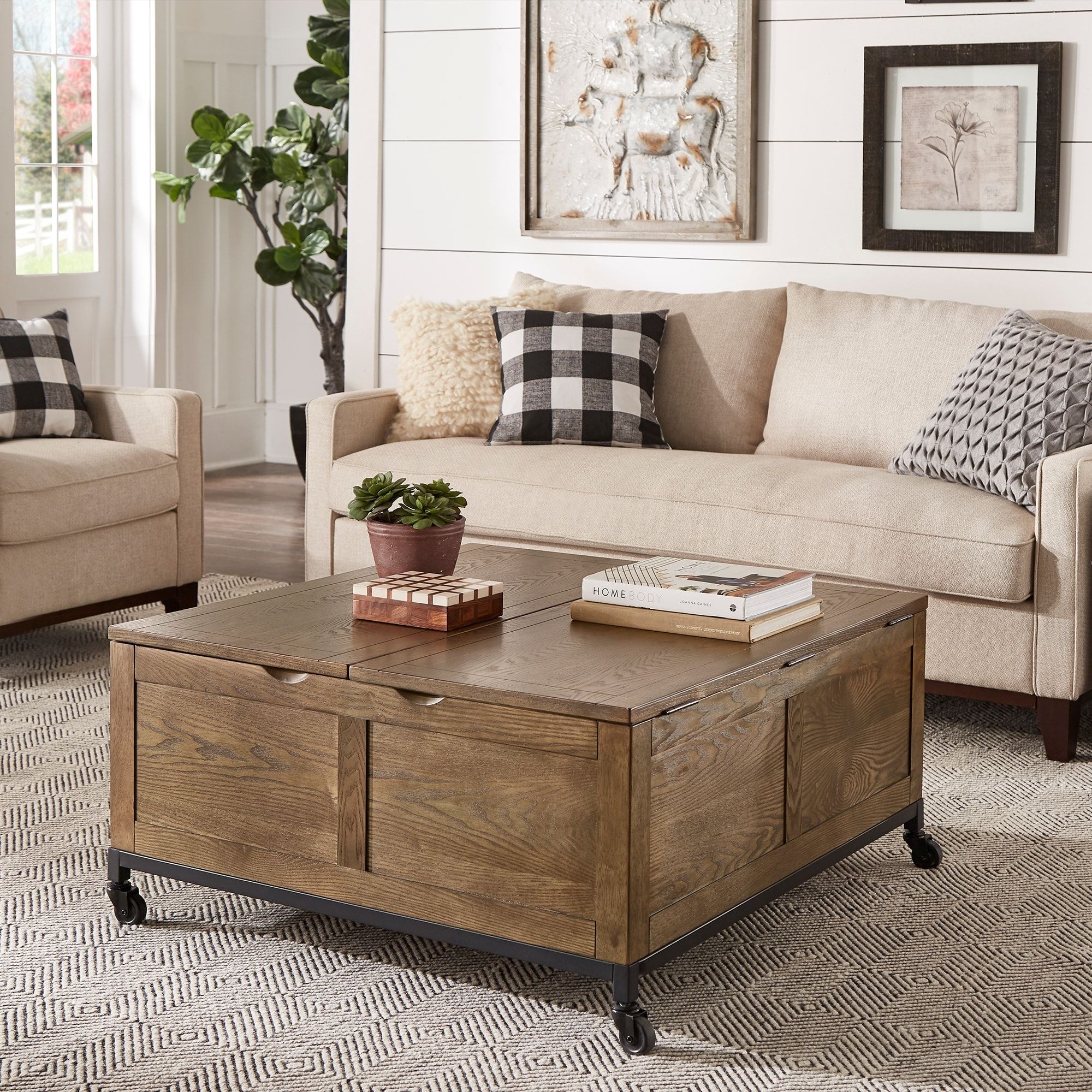 Shay Square Storage Trunk Coffee Table With Caster Wheelsinspire Q  Artisan – On Sale – Bed Bath & Beyond – 22408031 With Coffee Tables With Casters (View 3 of 15)