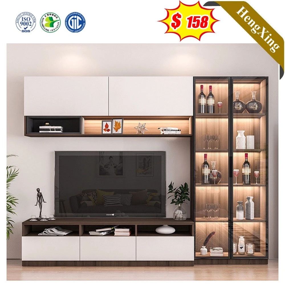 Simple Modern Design Living Room Furniture Tv Cabinets Wooden Melamine  Laminated Tv Stand With Left Storage Cabinet – China Tv Cabinets, Tv Unit |  Made In China Throughout Dual Use Storage Cabinet Tv Stands (View 13 of 16)