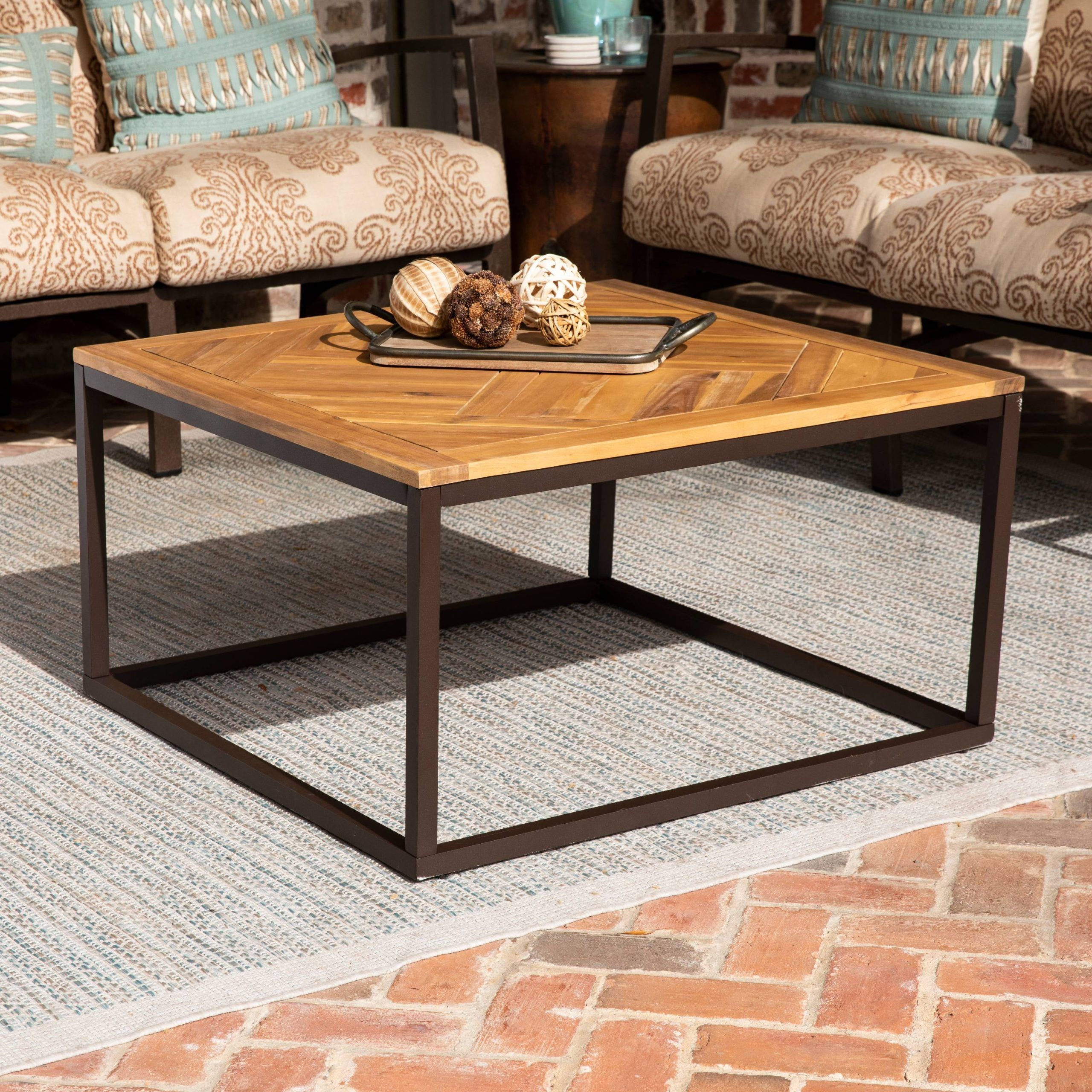 Southern Enterprises Larksmill Modern Outdoor Coffee Table – Walmart Pertaining To Southern Enterprises Larksmill Coffee Tables (Photo 1 of 6)