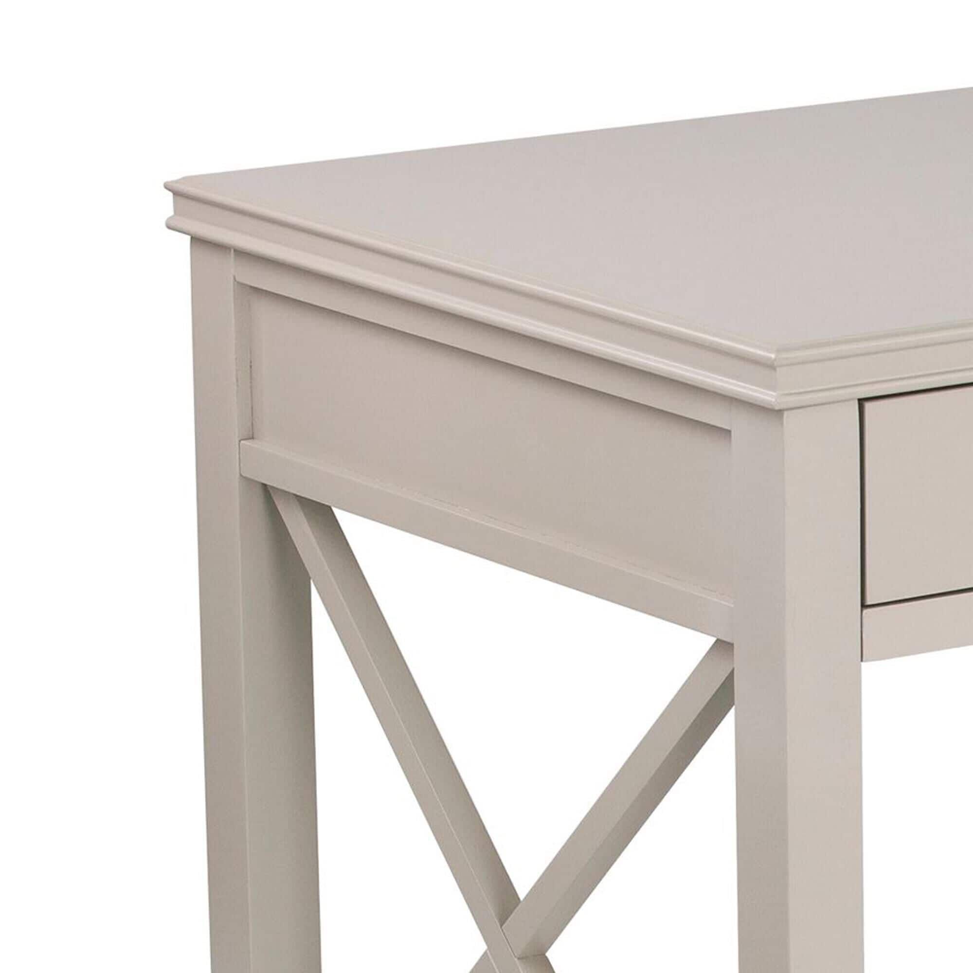Southern Enterprises Larksmill Writing Desk In Gray And Silver | Nfm In  2023 | Nebraska Furniture Mart, Step Stool, Southern Enterprises With Southern Enterprises Larksmill Coffee Tables (View 5 of 6)