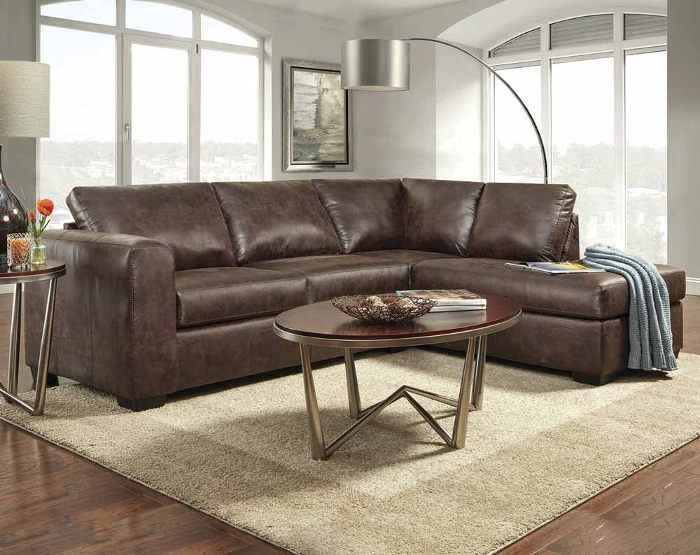 The Top Modern Faux Leather Sectional Under $700 | American Freight Blog In Faux Leather Sofas In Chocolate Brown (View 10 of 15)