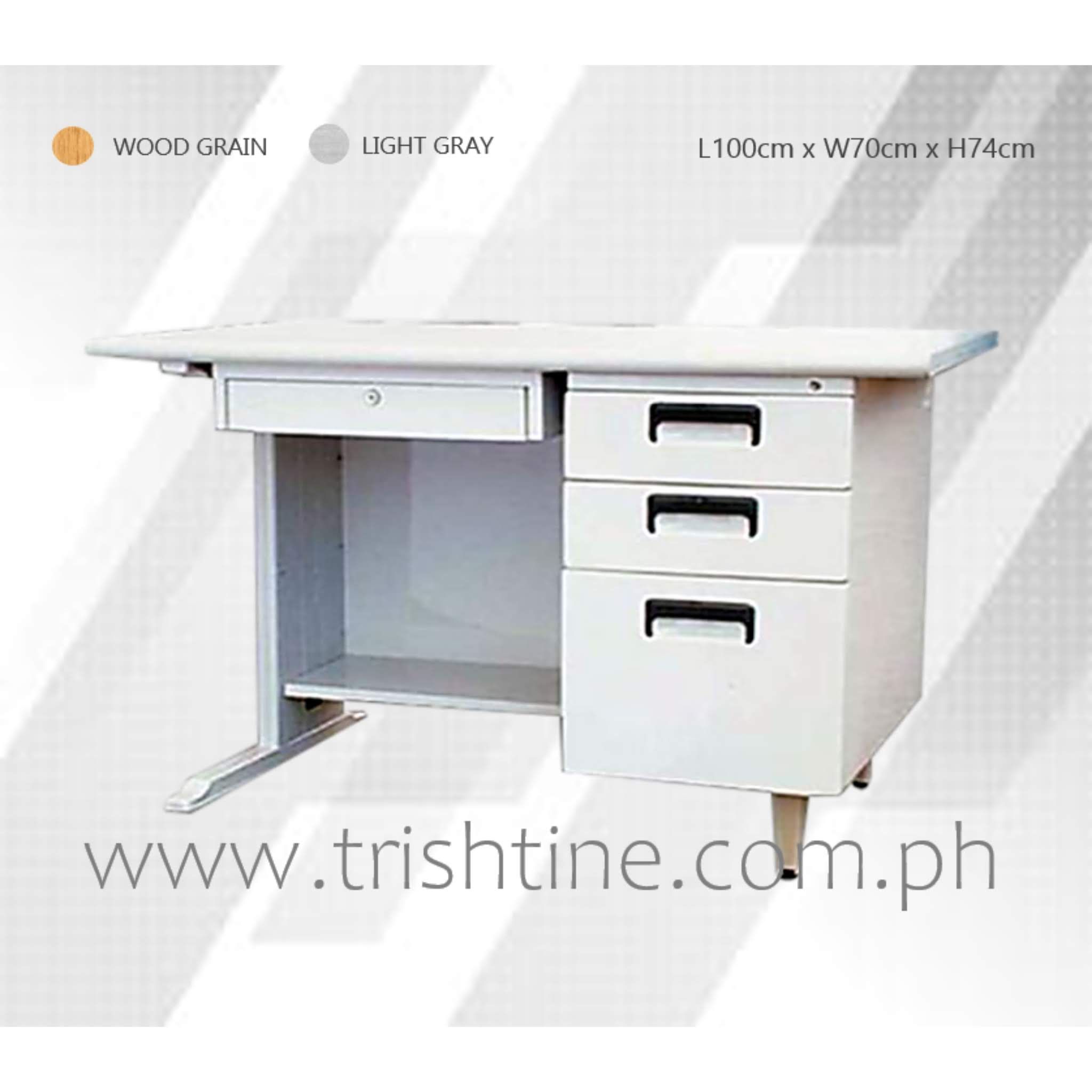 Toff 031 Freestanding Office Table With Drawers | Trishtine For Freestanding Tables With Drawers (View 8 of 15)