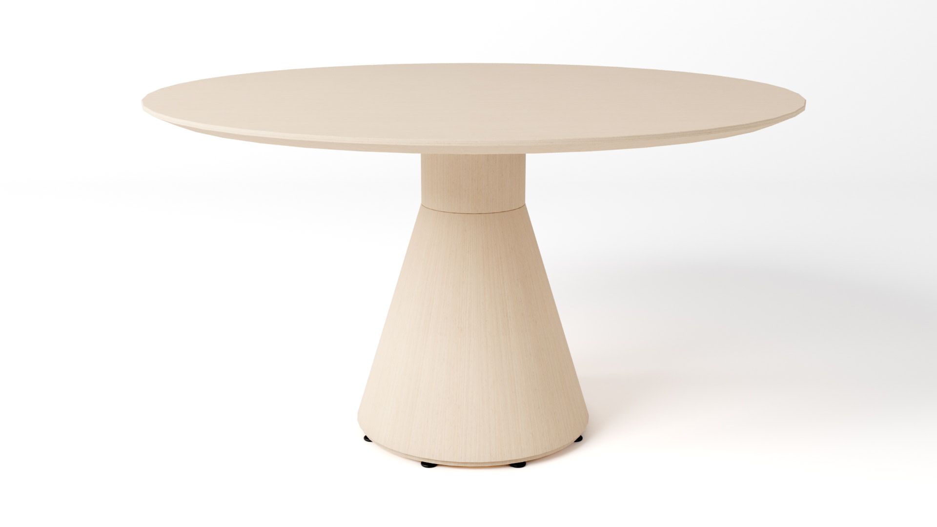 Torre Round Conference Table In White T Base Seminar Coffee Tables (Photo 15 of 15)