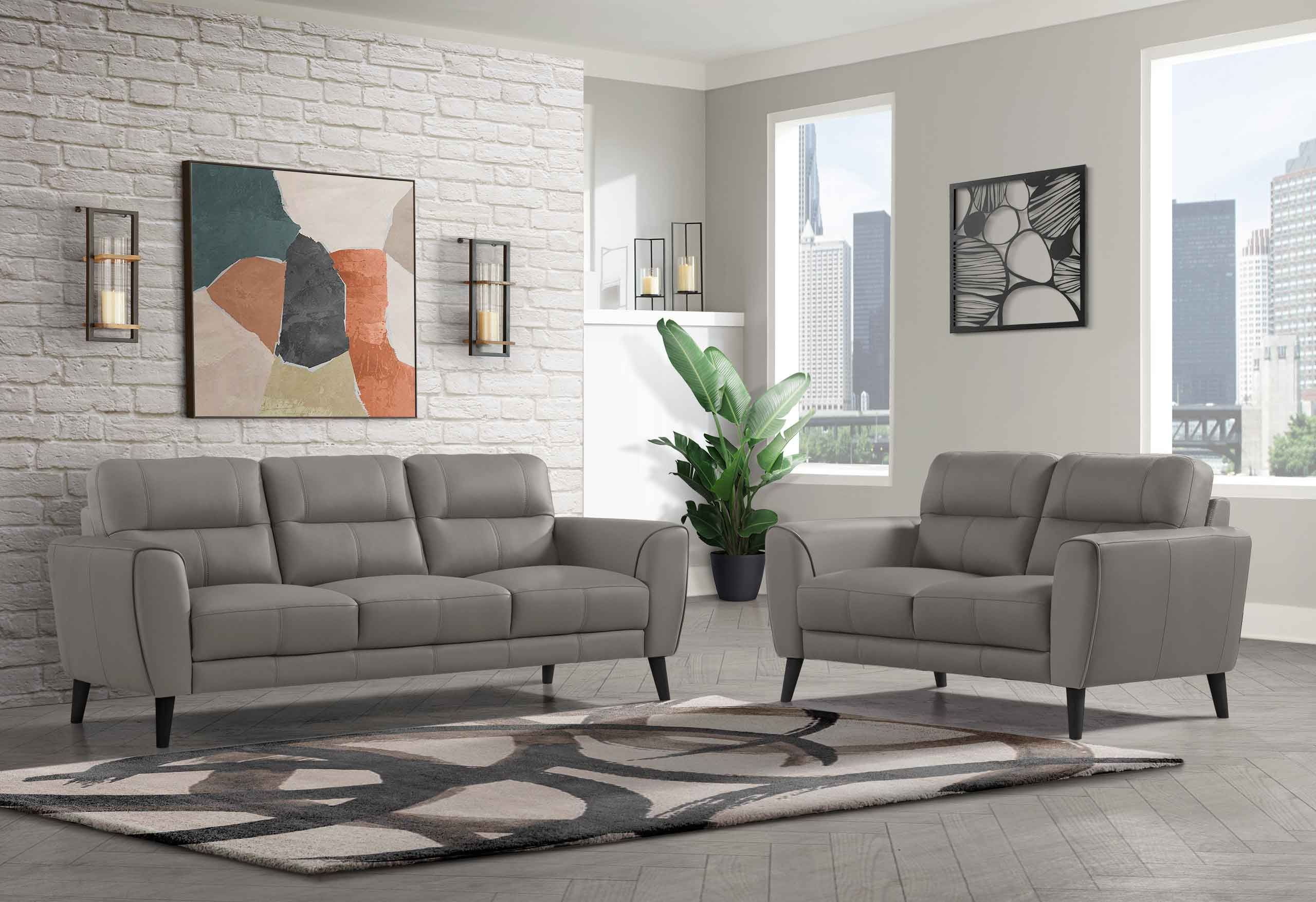 U6007 Light Grey Sofa/loveseat – Global Furniture Usa For Modern Light Grey Loveseat Sofas (View 15 of 15)