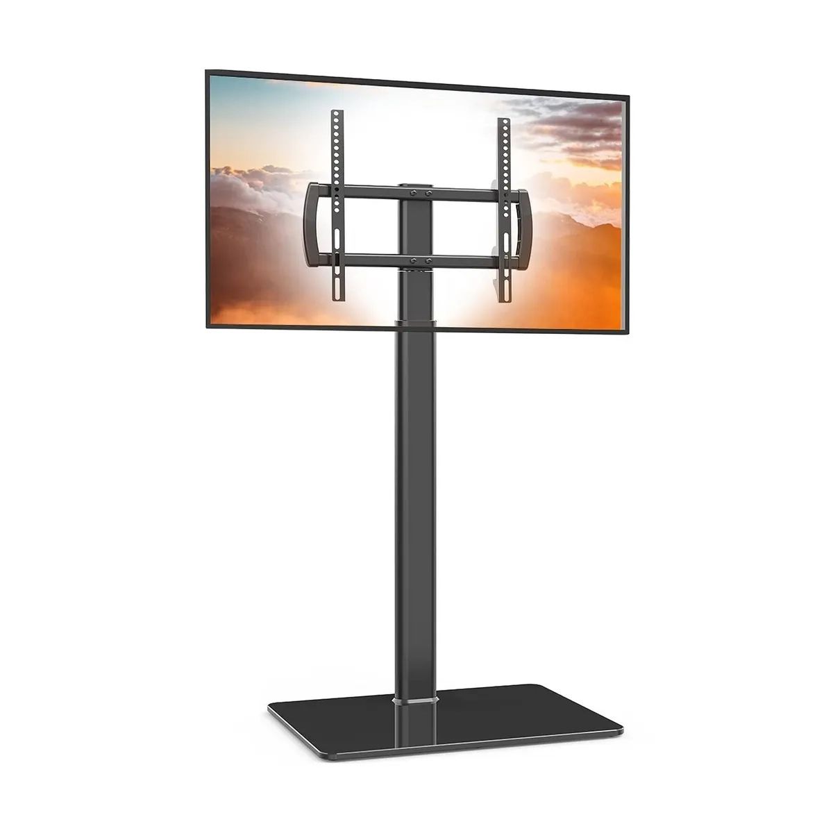 Universal Floor Tv Stand With Mount 80 Degree Swivel Height Adjustable And  Sp | Ebay Pertaining To Universal Floor Tv Stands (View 3 of 15)