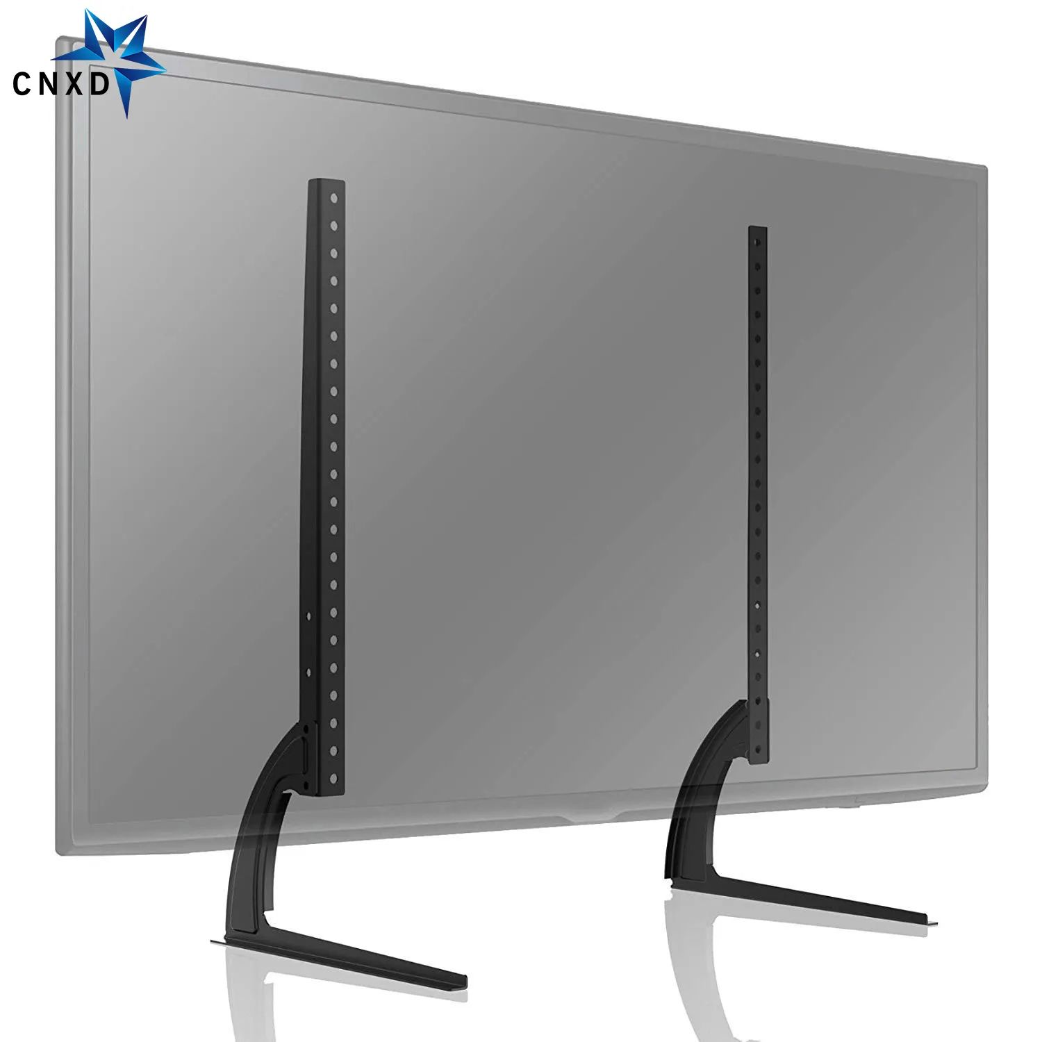 Universal Table Top Tv Monitor Stand Base With Height Adjustment Fit 32 65" Flat  Screen Tv Vesa Up To 800x600mm 110lbs Capacity – Aliexpress Intended For Stand For Flat Screen (Photo 14 of 15)