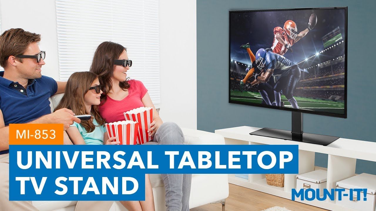 Universal Tabletop Tv Stand | Mi 853 (features) – Youtube For Universal Tabletop Tv Stands (View 11 of 15)