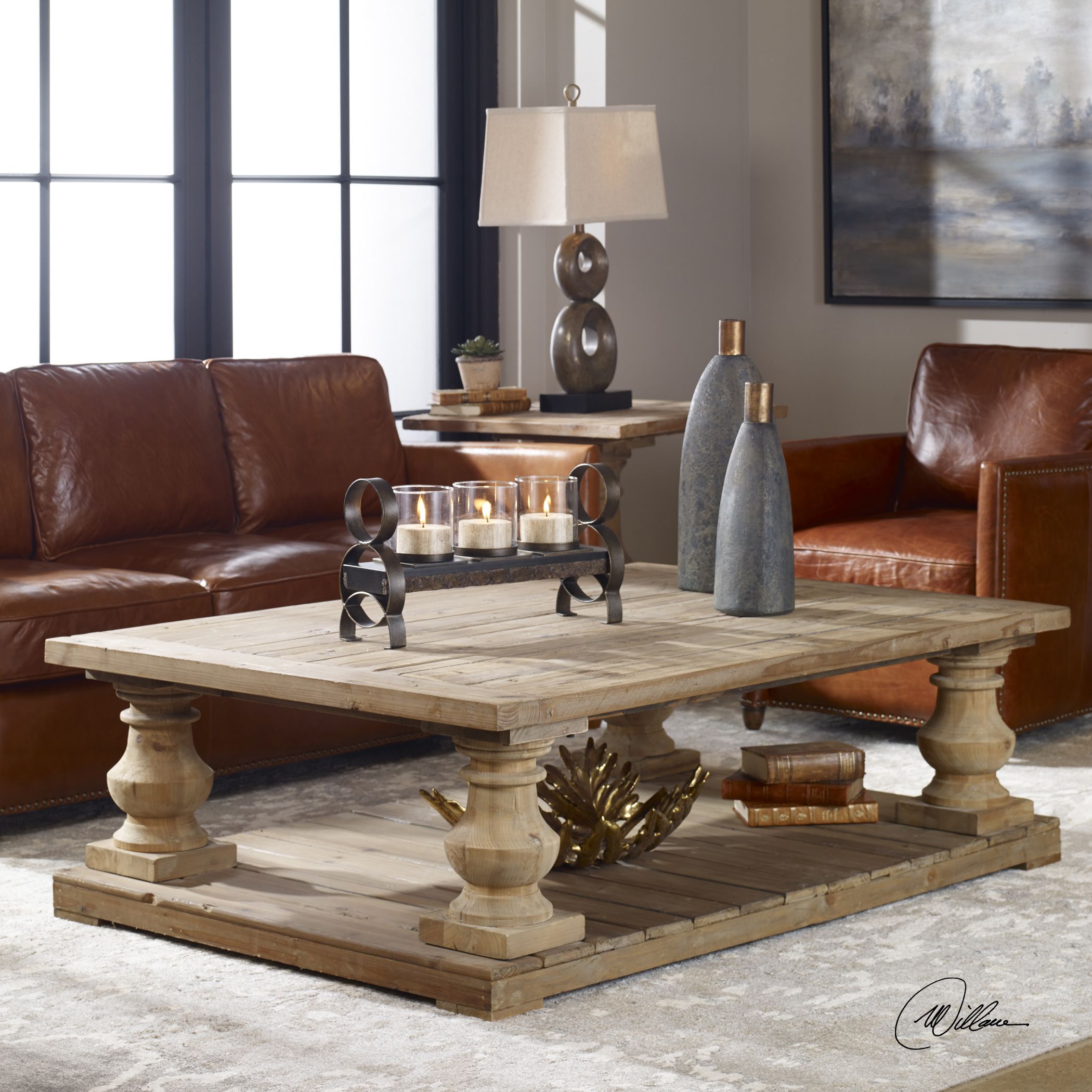 Uttermost Stratford Rustic Cocktail Table For Brown Rustic Coffee Tables (Photo 5 of 15)