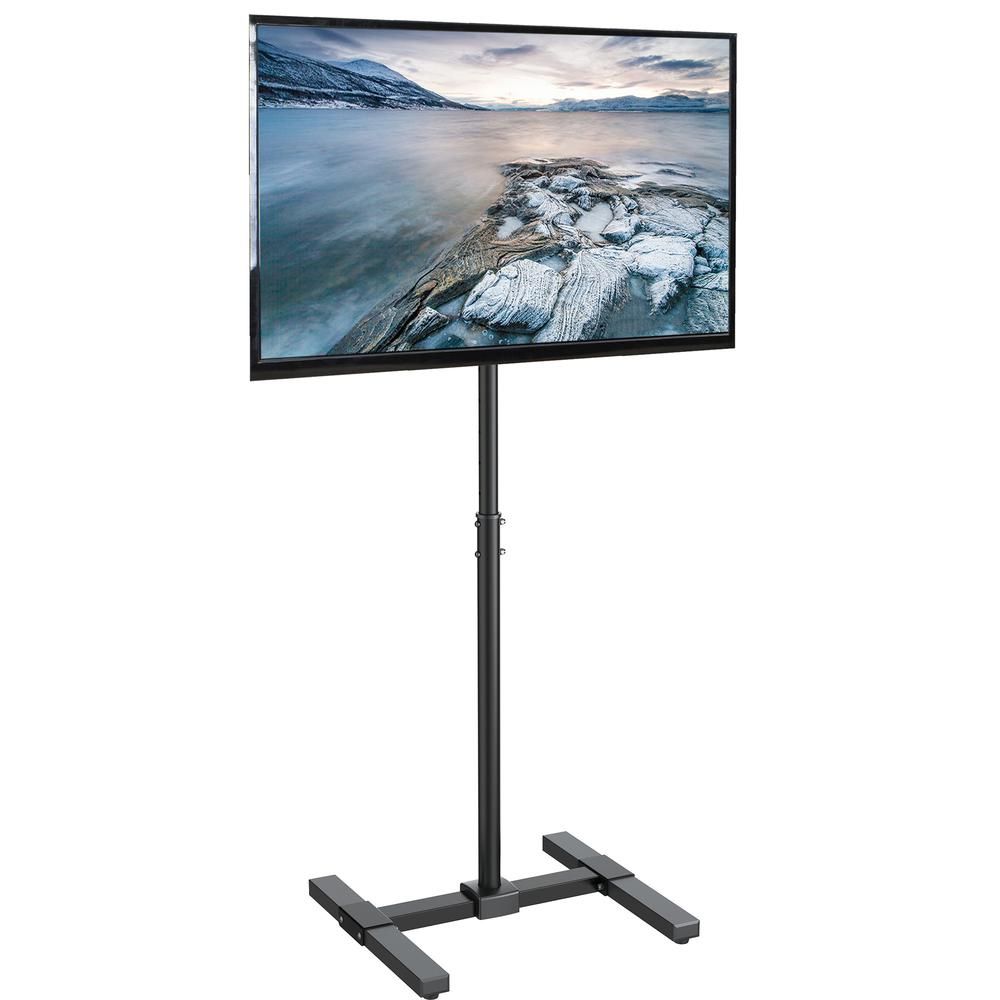 Vivo Tv Floor Stand For 13 To 42 Inch Flat Panel Led Lcd Plasma Screens,  Portable Display Height Adjustable Mount Stand Tv07 Intended For Romain Stands For Tvs (Photo 10 of 15)