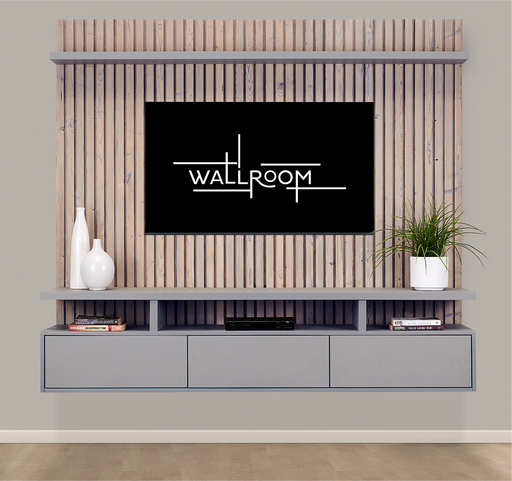 Wall Mounted Floating Tv Stand | Clifton Range | Wallroom Pertaining To Wall Mounted Floating Tv Stands (View 9 of 15)