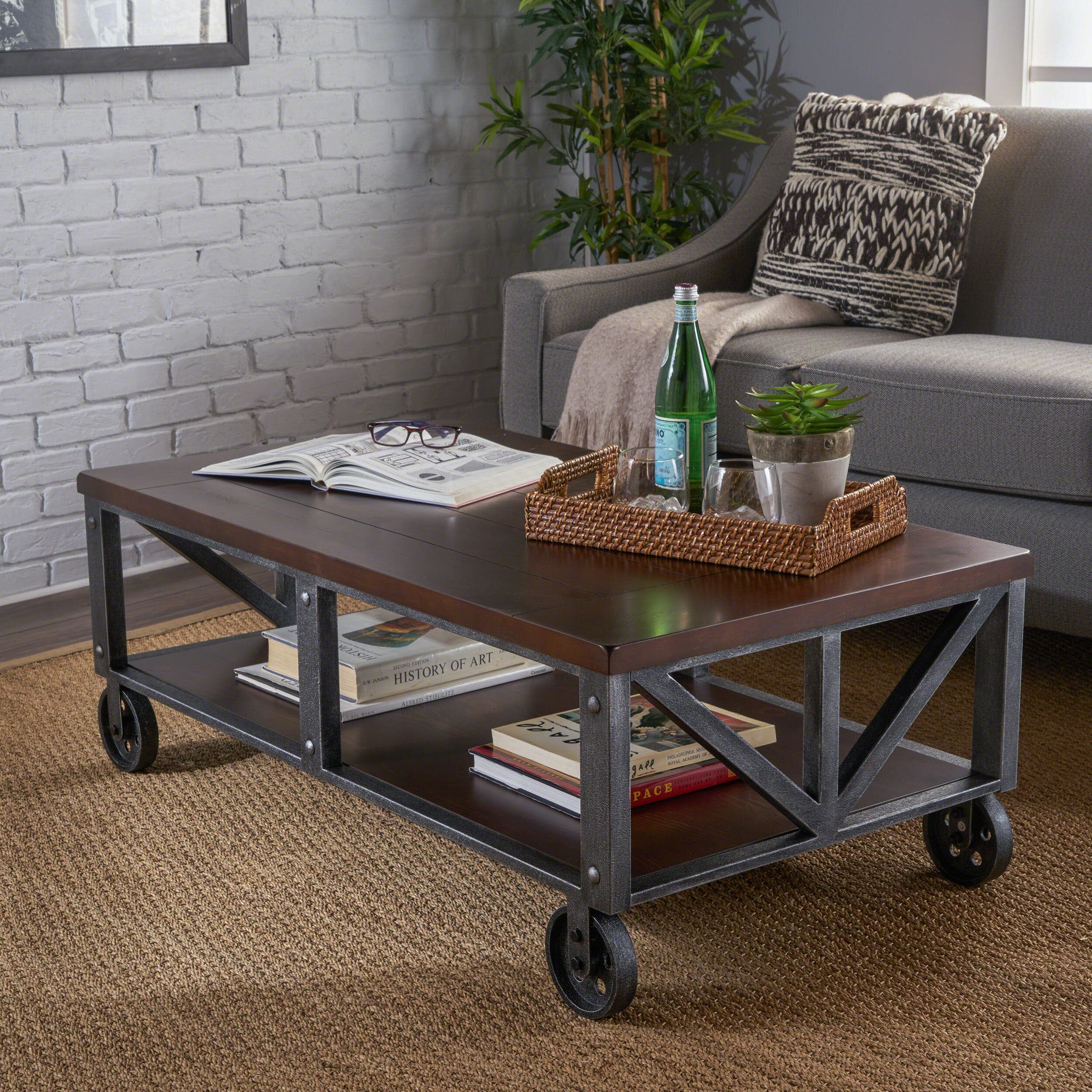 Wayfair | Casters Industrial Coffee Tables You'll Love In 2023 Throughout Coffee Tables With Casters (Photo 11 of 15)