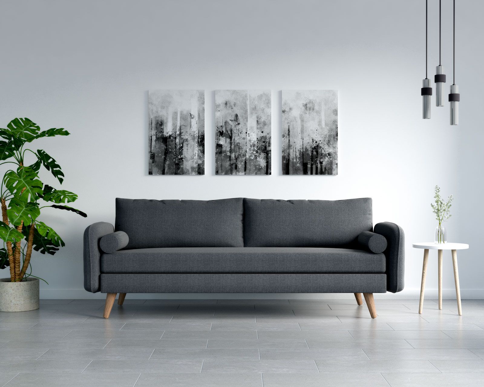 What Color Couch Goes With Gray Floors? (7 Best Colors With Pictures) –  Roomdsign Pertaining To Sofas In Dark Gray (Photo 11 of 15)