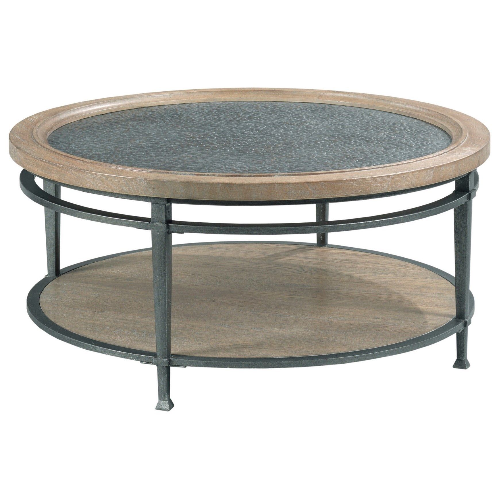 Hammary Austin Transitional Round Coffee Table | Wilson's Furniture In American Heritage Round Coffee Tables (Photo 13 of 15)