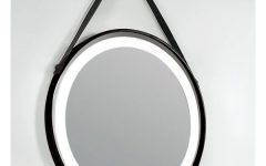Matte Black Round Wall Mirrors