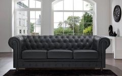 Tufted Leather Chesterfield Sofas