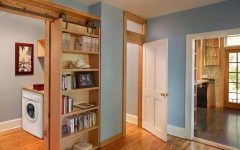 15 Collection of Sliding Barn Door Wall Bookcases